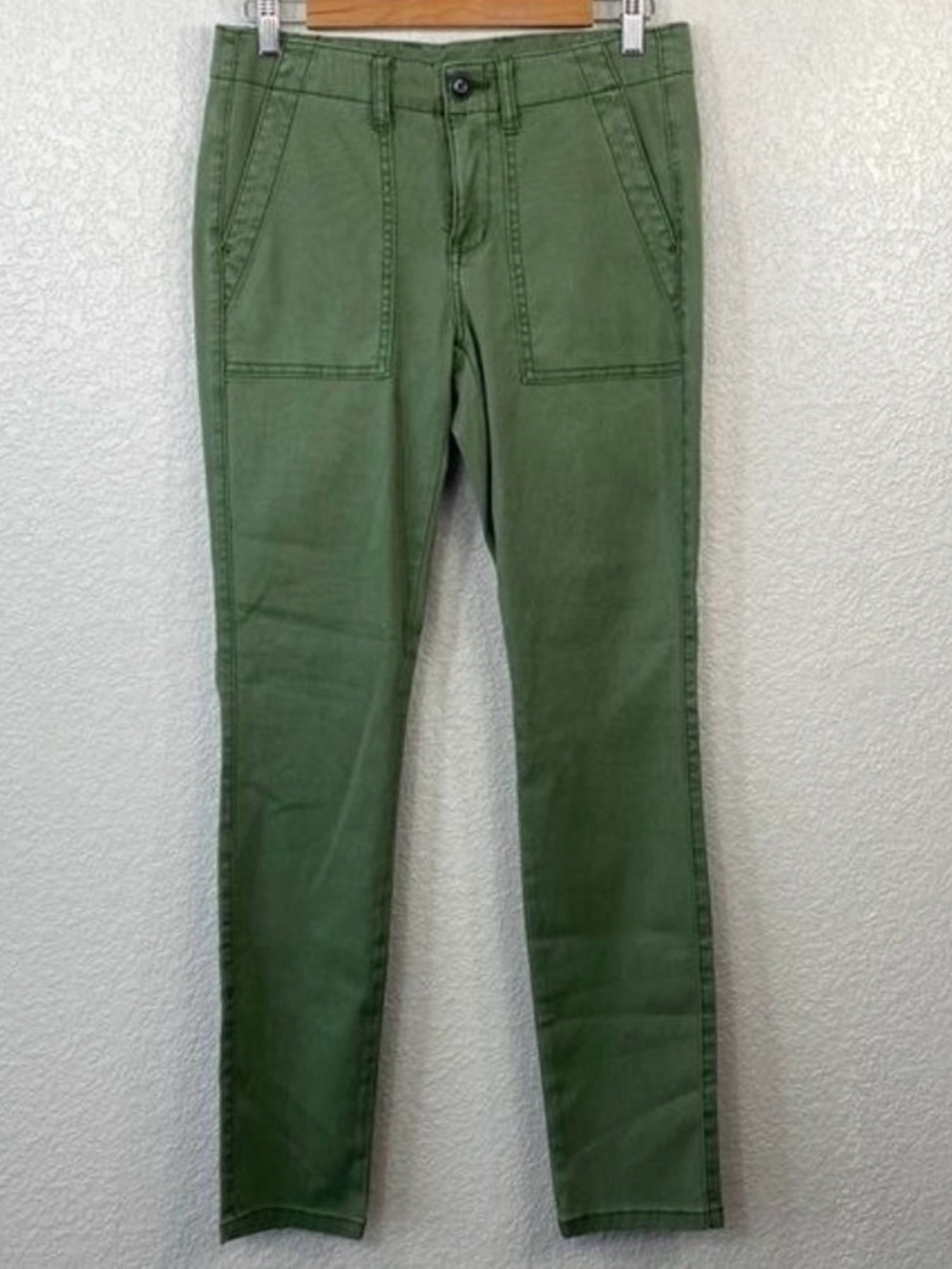 CAbi The Quest Skinny Pant Olive Green style #5315 Size 6